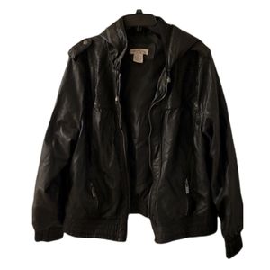 Faux leather jacket